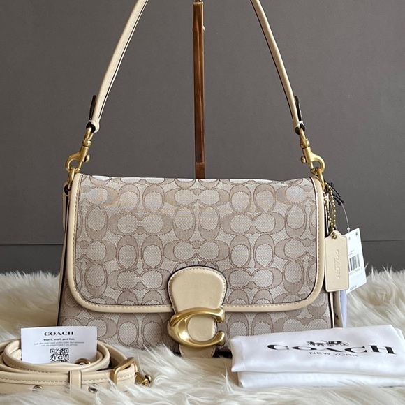 Handbags - C4821 - Coach Soft Tabby Shoulder Bag in Signature Jacquard